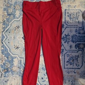 Lululemon Red High-Waisted Leggings. Size 10